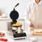 Rotating Commercial Waffle Maker Non Stick Round Waffle Iron 6