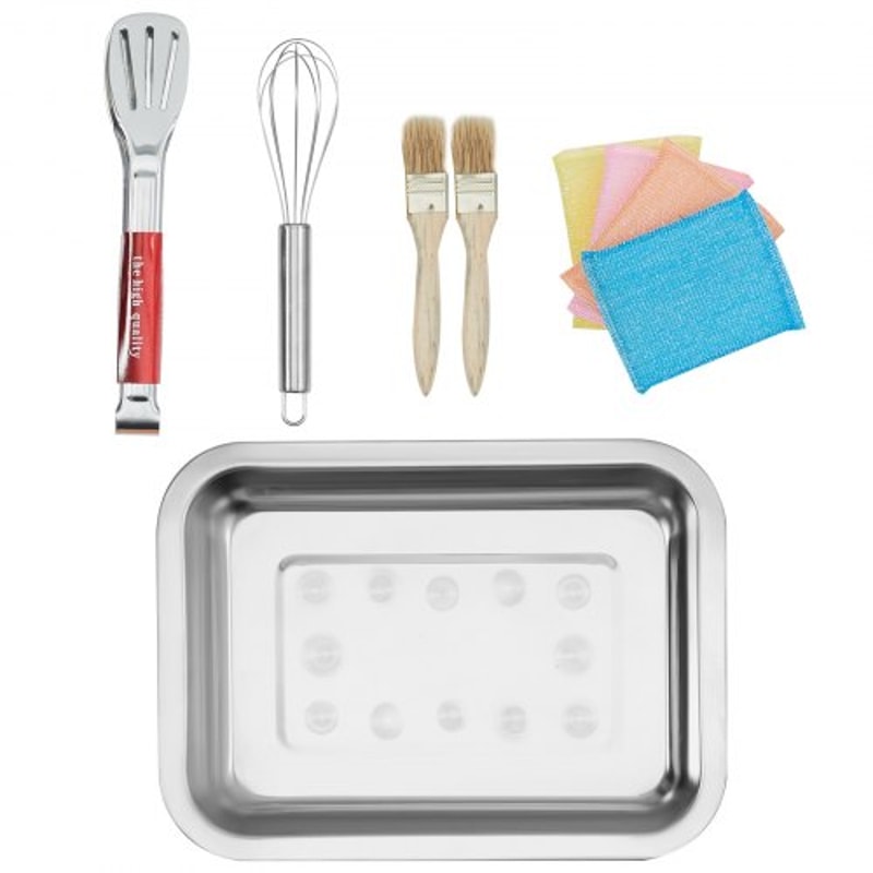 Rotating Commercial Waffle Maker Non Stick Round Waffle Iron 8