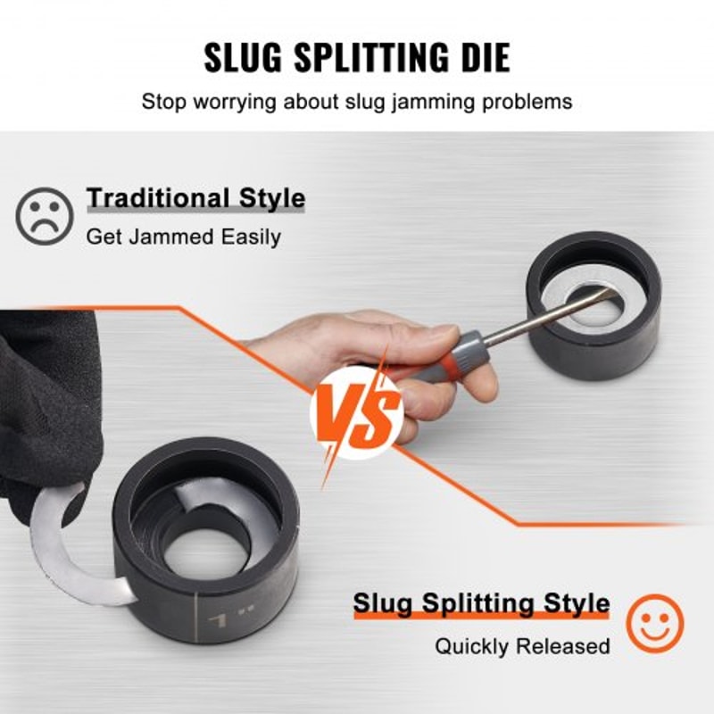 Hydraulic Knockout Punch Kit Set For Clean Conduit Holes In Metal And Plastic 3