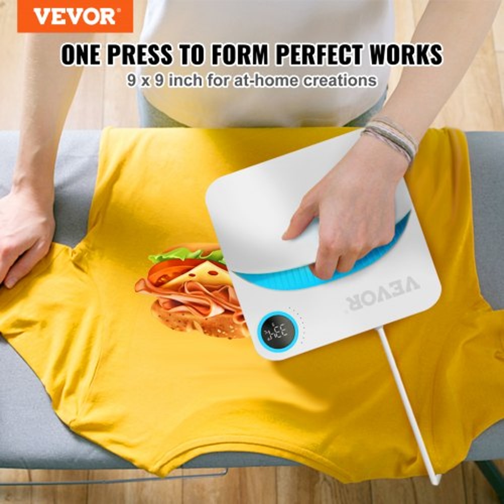 Portable Heat Press 9x9 Mini Heat Press Machine For T Shirt Sublimation Vinyl Projects 1