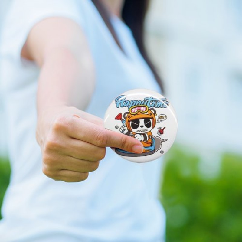 Button Maker Supplies Kit Pin Back Parts For DIY Badge Making 5