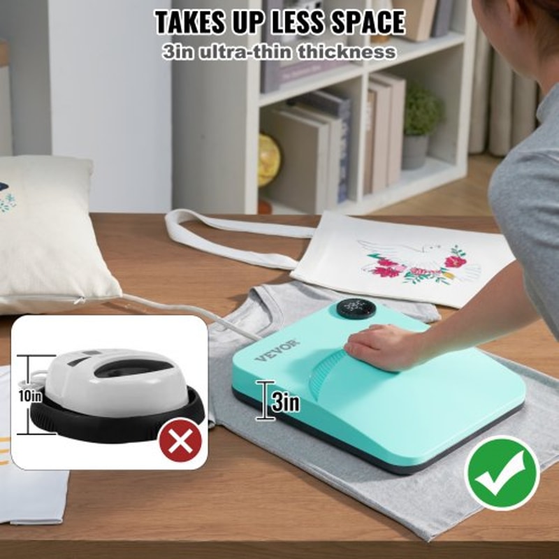 Portable Heat Press Machine Digital Easy Press for T Shirts and Sublimation Printing