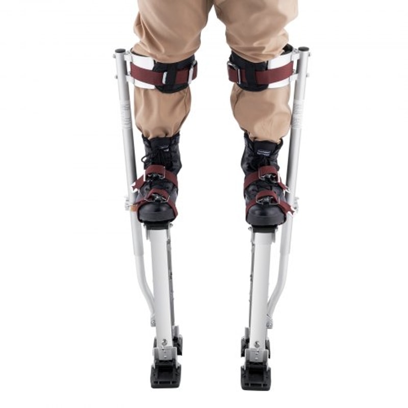 Adjustable Drywall Stilts Aluminum Work Stilts With Knee Pads For Painting And Taping 10