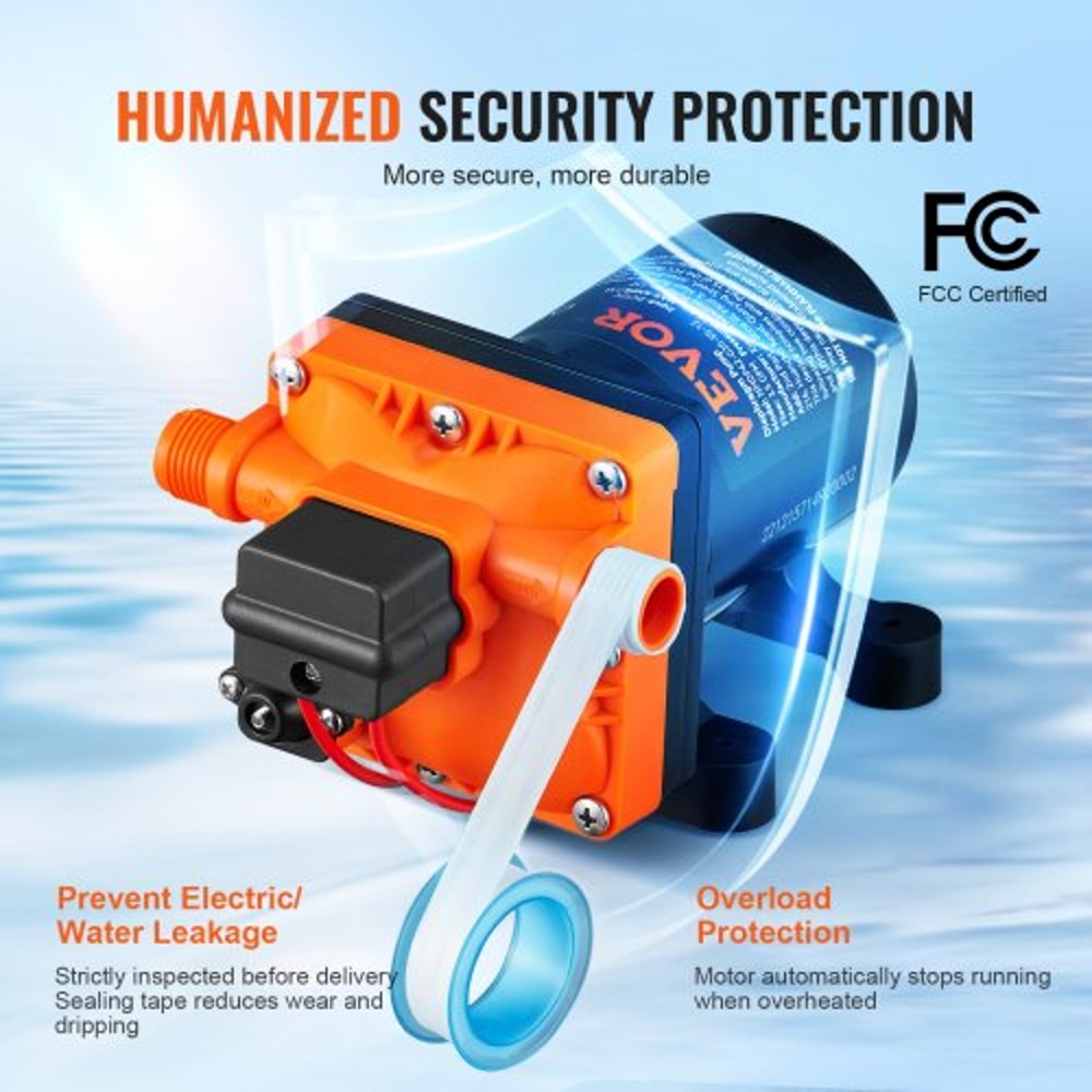 Self Priming Water Pressure Pump GPM PSI For RV Marine And Irrigation Use 3