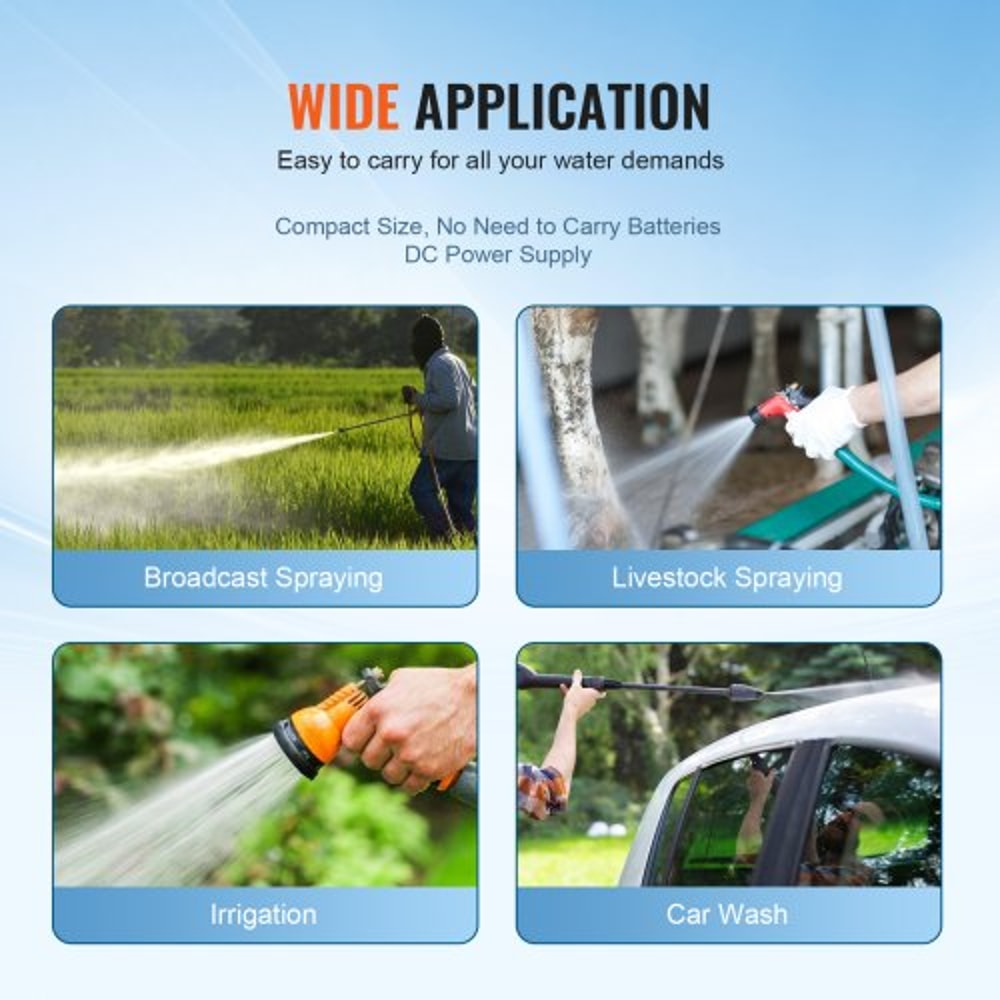 Water Pressure Pump GPM PSI Self Priming Diaphragm Pump For RV Marine Use 4