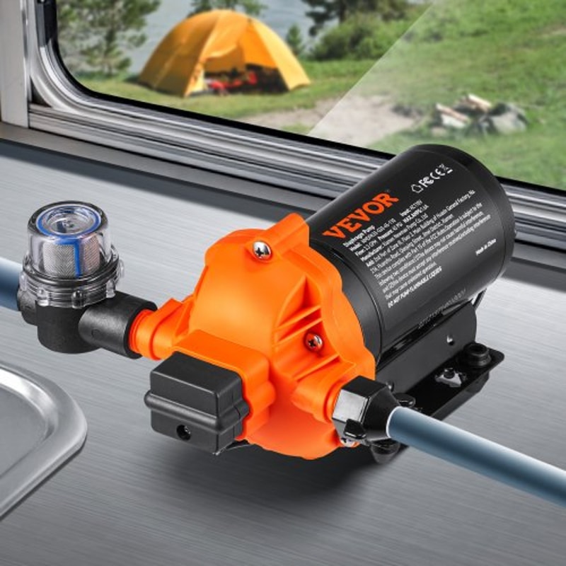 RV Water Pressure Pump GPM PSI Self Priming Diaphragm Pump For Boats Campers 4