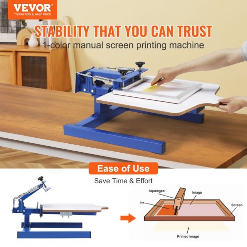 Compact Screen Printing Machine Station Press For TShirt DIY Printing 3