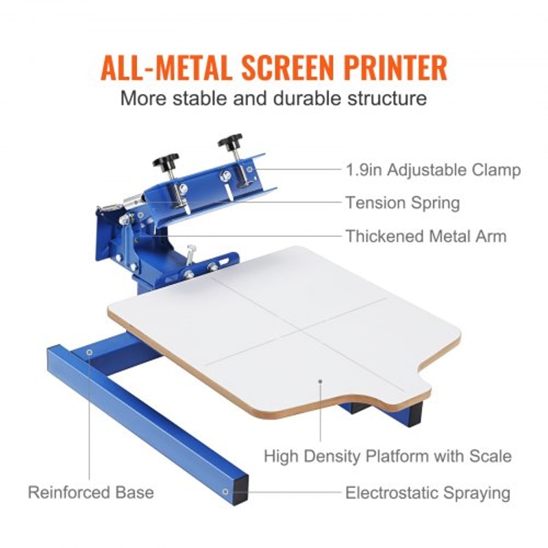 Compact Screen Printing Machine Station Press For TShirt DIY Printing 2