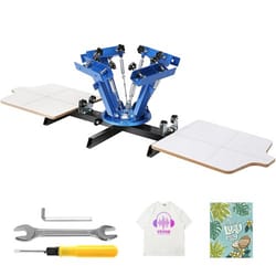 screen printing machine rotating t shirt press with dual pallet