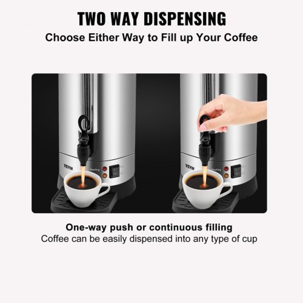 Cup Commercial Coffee Urn Stainless Steel Fast Brew Large Coffee Dispenser 3