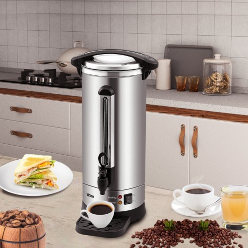 Cup Commercial Coffee Urn Stainless Steel Fast Brew Large Coffee Dispenser 7