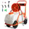 Battery Powered Lawn Sprayer Cart with Wheels, Adjustable Garden Sprayer with Nozzles