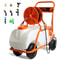 Battery Powered Lawn Sprayer Cart with Wheels, Adjustable Garden Sprayer with Nozzles