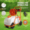 Battery Powered Lawn Sprayer Cart with Wheels, Adjustable Garden Sprayer with Nozzles