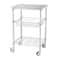 Heavy Duty Rolling Utility Cart With Wheels High Capacity Adjustable Steel Storage Trolley 10
