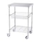 Heavy Duty Rolling Utility Cart With Wheels High Capacity Adjustable Steel Storage Trolley 10