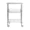 Heavy Duty Rolling Utility Cart With Wheels High Capacity Adjustable Steel Storage Trolley 8