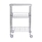 Heavy Duty Rolling Utility Cart With Wheels High Capacity Adjustable Steel Storage Trolley 8