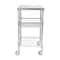 Heavy Duty Rolling Utility Cart With Wheels High Capacity Adjustable Steel Storage Trolley 9