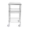 Heavy Duty Rolling Utility Cart With Wheels High Capacity Adjustable Steel Storage Trolley 9