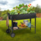 Elevated Raised Garden Bed With Wheels Galvanized Metal Planter Box For Vegetables Herbs Patio Gar 6