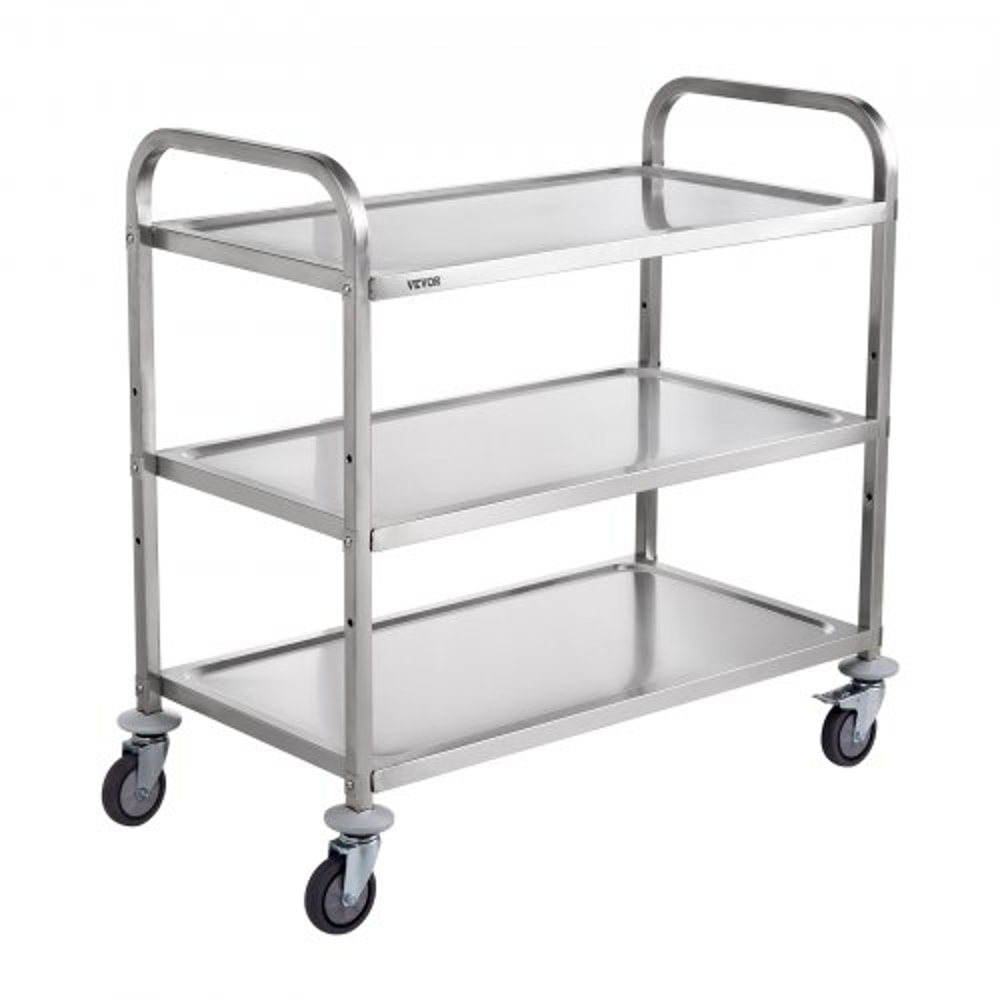 HeavyDuty Utility Cart With High Capacity And Adjustable Steel Shelves 0