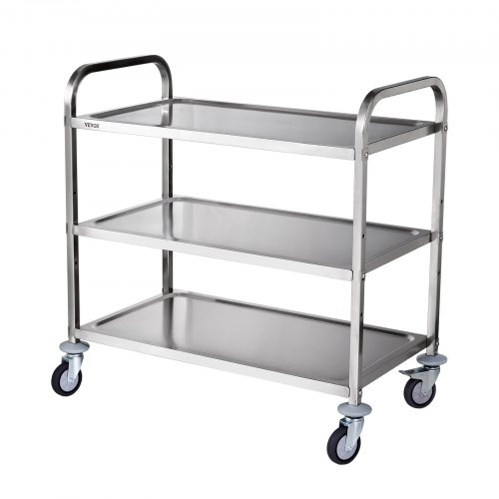 HeavyDuty Utility Cart With High Capacity And Adjustable Steel Shelves 7