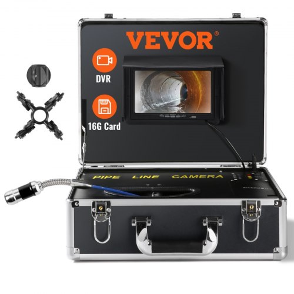 Sewer Camera With Monitor DVR Waterproof Drain Inspection Camera Kit 0