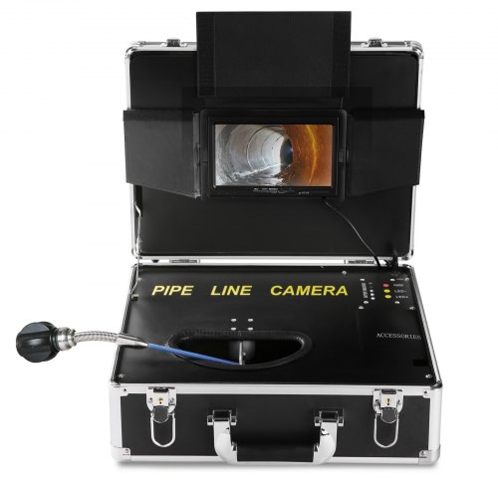 Sewer Camera With Monitor DVR Waterproof Drain Inspection Camera Kit 9