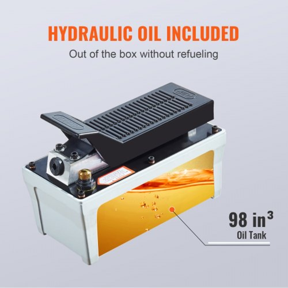 Foot Operated Air Hydraulic Pump With 66 Ft Hose For Auto Body Industrial Use 3