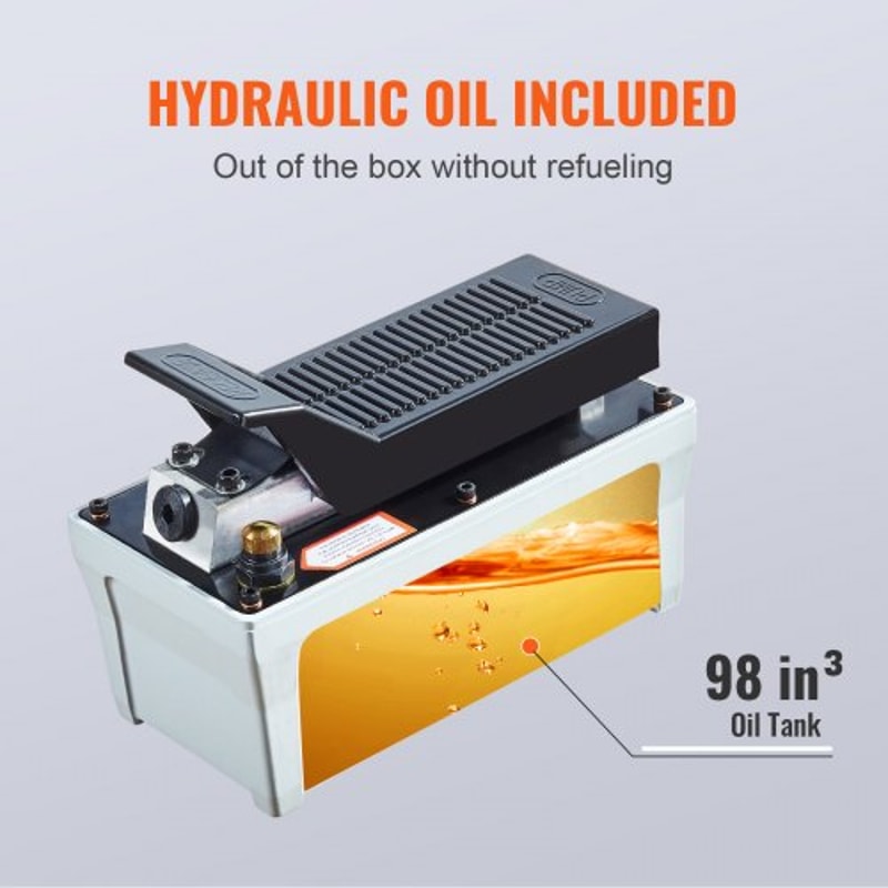 Foot Operated Air Hydraulic Pump With 66 Ft Hose For Auto Body Industrial Use 3