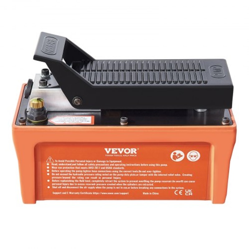 Heavy Duty Air Hydraulic Foot Pump With Hose For Auto Body And Industrial Jobs 8