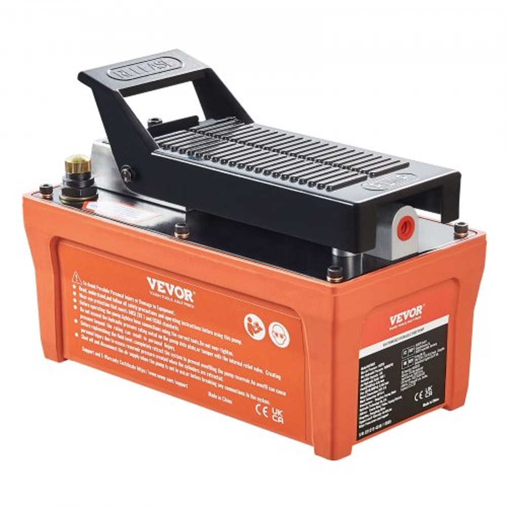 Heavy Duty Air Hydraulic Foot Pump With Hose For Auto Body And Industrial Jobs 9