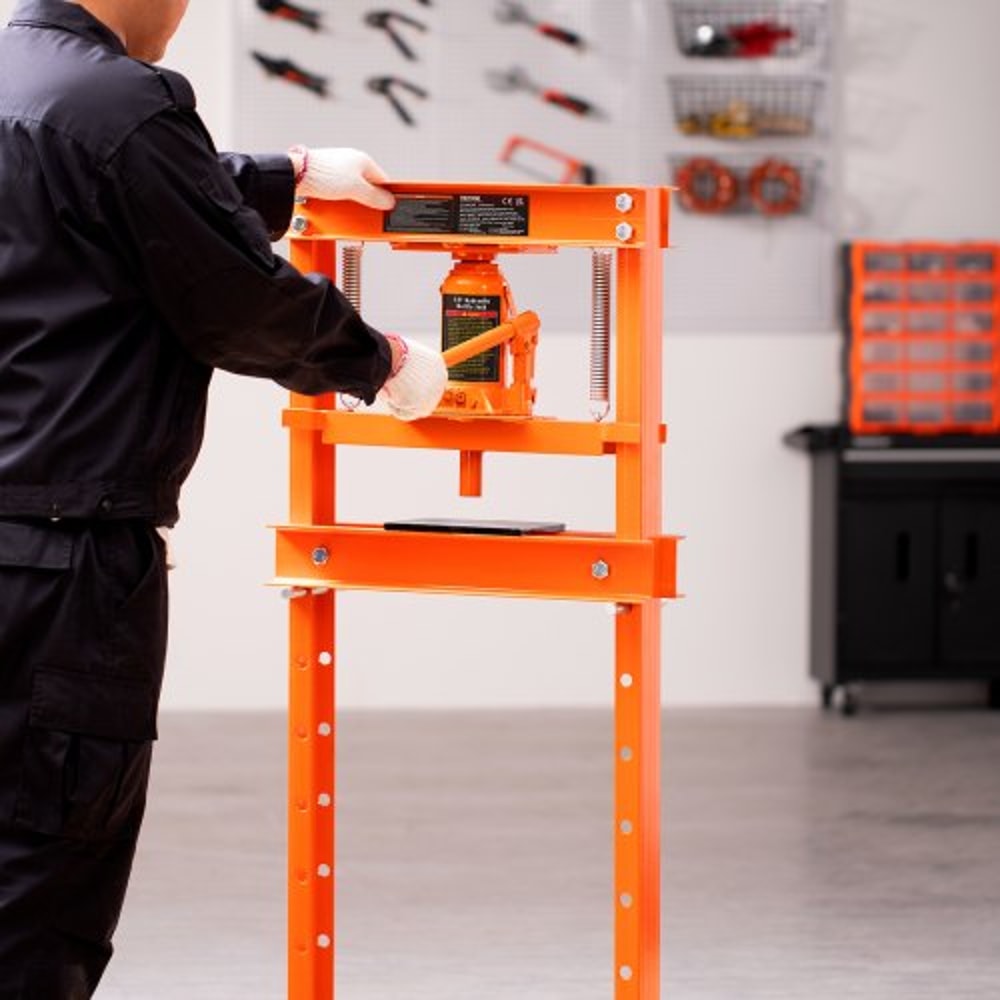 Hydraulic Shop Press H Frame Heavy Duty Adjustable Garage Floor Press 6