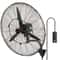 Wall Mount Misting Fan CFM Industrial Oscillating Outdoor Cooling Fan 0