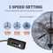 Wall Mount Misting Fan CFM Industrial Oscillating Outdoor Cooling Fan 2