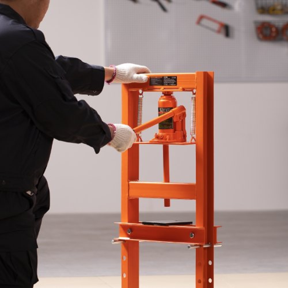 Hydraulic Shop Press With Adjustable H Frame Heavy Duty Garage Press 6