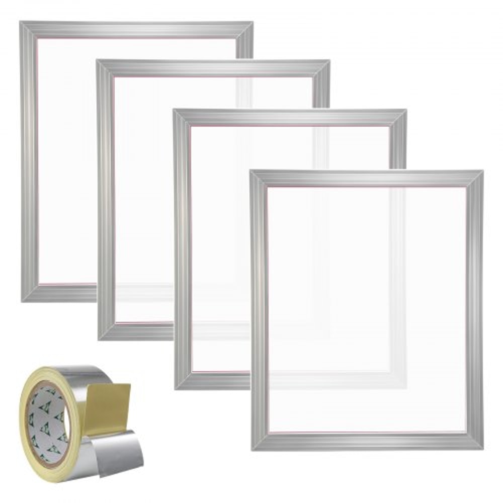 Aluminum Screen Printing Kit With Mesh High Tension Silk Screen Frames 10
