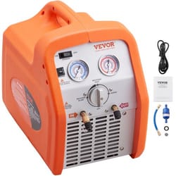 portable refrigerant recovery machine with high pressure protection for hvac ac systems