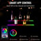 LED Liquor Bottle Display Shelf With App Control RGB Bar Light For Home And Commercial Bars 1