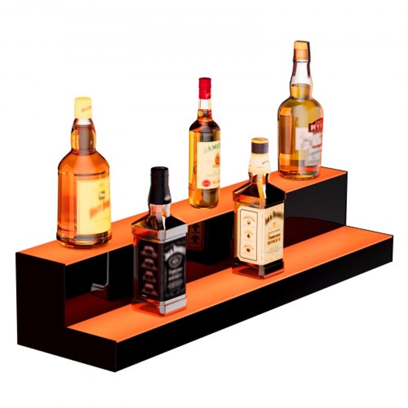LED Liquor Bottle Display Shelf With App Control RGB Bar Light For Home And Commercial Bars 8
