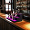 LED Liquor Bottle Display Lighted Bar Shelf With App Remote Control 1