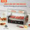 Commercial Hot Dog Roller Grill With Bun Warmer Dual Temp Control 18 Capacity Stainless Cooker 1