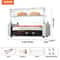 Commercial Hot Dog Roller Grill With Bun Warmer Dual Temp Control 18 Capacity Stainless Cooker 7