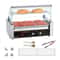 Commercial Hot Dog Roller Grill With Bun Warmer Dual Temp Control 18 Capacity Stainless Cooker 8