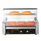 Commercial Hot Dog Roller Grill With Bun Warmer Dual Temp Control 18 Capacity Stainless Cooker 9