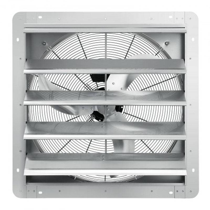 Shutter Exhaust Fan CFM Wall Mount Attic Vent Fan With Speed Controller 10