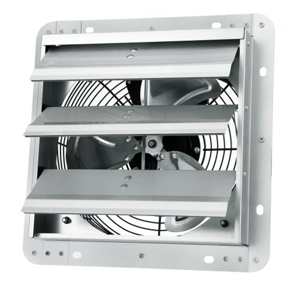 Wall Mount Shutter Exhaust Fan With Speed Controller For Garage Attic Ventilation 9