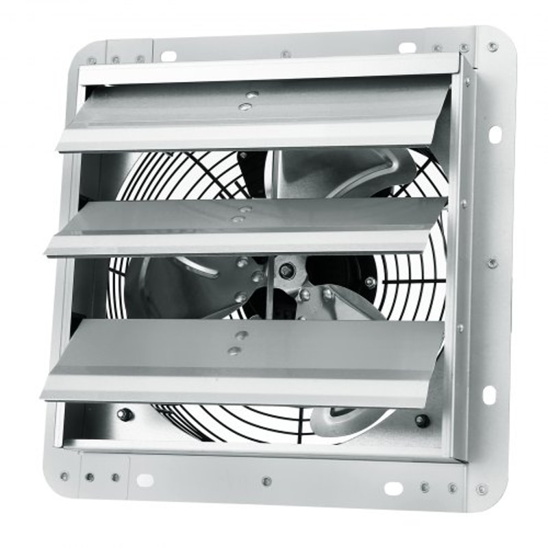 Wall Mount Shutter Exhaust Fan With Speed Controller For Garage Attic Ventilation 9