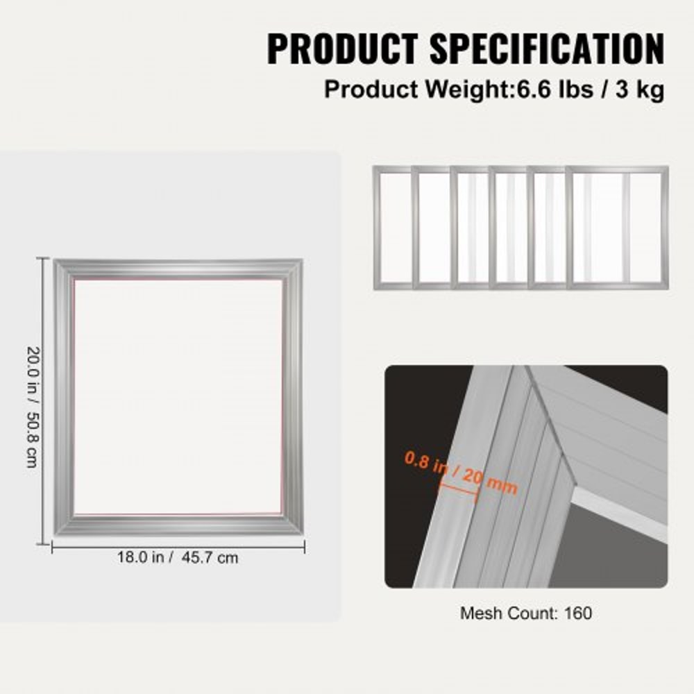 Professional Screen Printing Kit With Aluminum Frames Mesh For T Shirt Printing 8